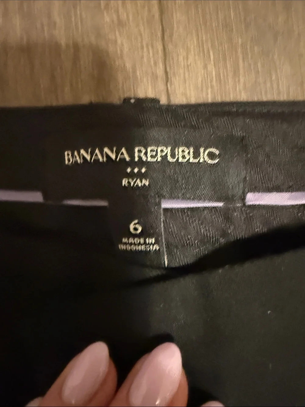 Banana Republic Black Men's Dress Pants - Straight Fit